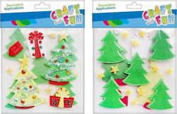 Craft with Fun Χριστουγεννιάτικο Διακοσμητικό Στοιχείο για DIY Κατασκευές 20τμχ