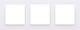 Kontakt-Simon Switch Frame Horizontal Installation in White Color CR3/11