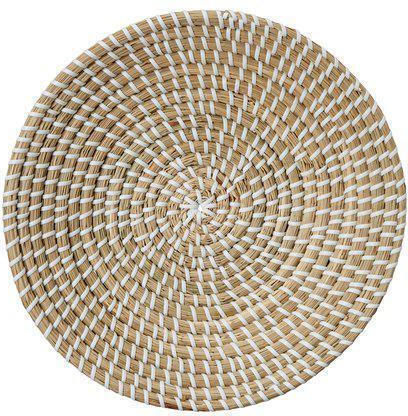 Hintsdeco Dekorative Platte Beige 1Stück 30x5cm