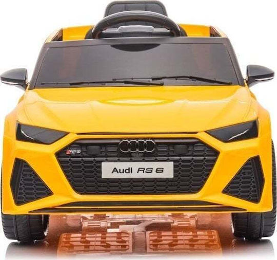 Kinder Auto Einsitzer mit Fernbedienung Audi RS6 12 Volt Gelb