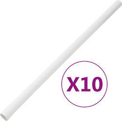 Vidaxl Κανάλι Καλωδίων Κλιπ Ø30 Χιλ 10 Μ Pvc