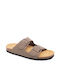 Plakton Beta Women's Flat Sandals Anatomic in Khaki Color