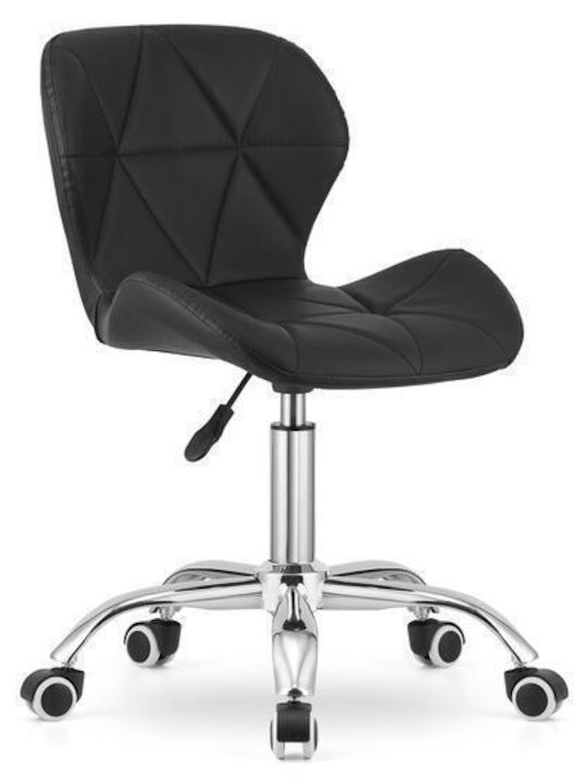 Rotating Chair Visitor in Black Color 47.5x55.5x84.5cm 1pcs