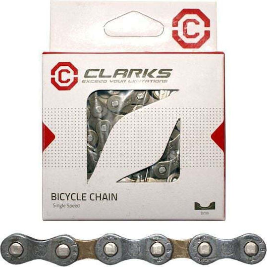 Clarks Ybn C410 Single Speed Bicycle Chain Single Speed 1/2 "x1/8" 116 Links Chain Standard Closed