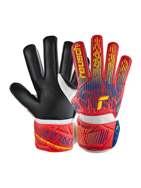 Reusch Reusch Attrakt Solid Jnr Kids Goalkeeper Gloves Silver