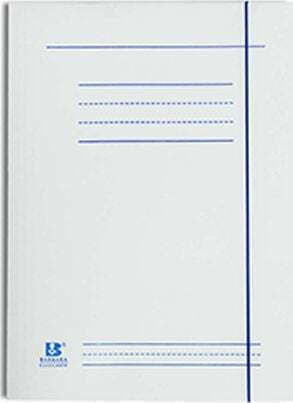 Barbara Folder with Rubber Band and Ears for Paper A4 White 25pcs