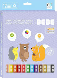 Dreieckige Stifte Jumbo 12 Farben B&b Pastell Dreieckige Stifte Jumbo 12 Farben B&b Pastell
