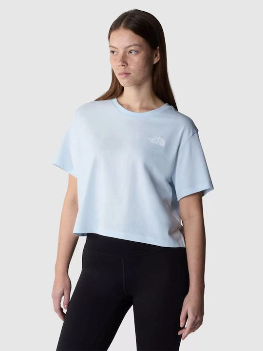 The North Face Women's Crop T-shirt Blue