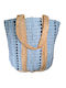 Ble Resort Collection Υφασμάτινη Τσάντα Θαλάσσης Γαλάζια