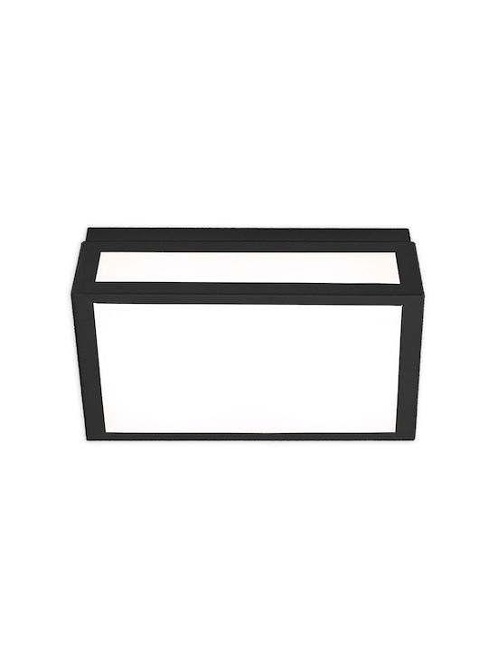 Luma Πλαφονιέρα Οροφής Μπάνιου 30εκ. Μαύρη με Ε...