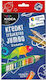 Set 12 Creioane Colorate Jumbo Perlate Kidea