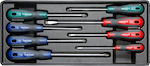 Proline Set Screwdrivers with 8 Interchangeable Tips