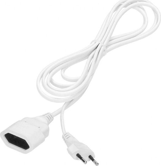 Orno 1 Platz mit Kabel 5m Durchmesser 2 x 0.75mm² Weiß
