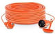 Waterproof Extension Cable Cord 3 x 1mm²/10m Orange