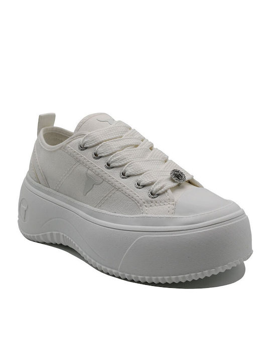 Windsor Smith Intensions Women's Flatforms Sneakers Whtcnvwht