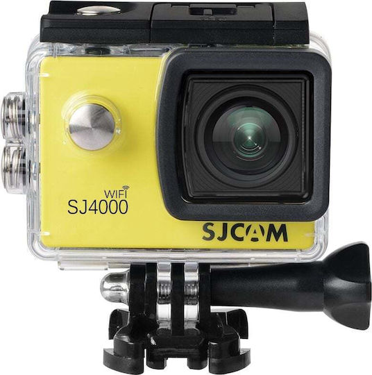 SJCAM SJ4000 Air Action Camera 4K Ultra HD Underwater With Case Standard With 2 Inch Screen And Wi-Fi Yellow