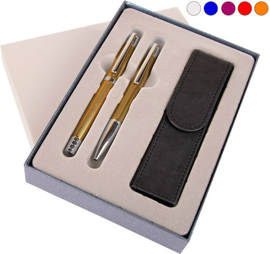 Cresco Stiftset Kugelschreiber mit Füller Gold