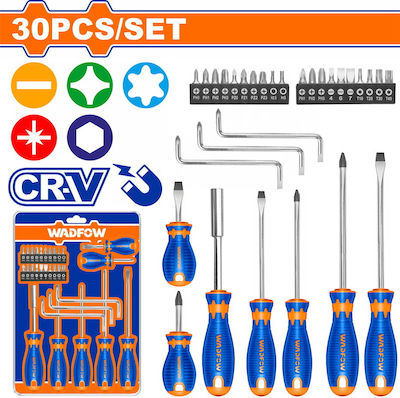 Wadfow Set 30 Magnetic Screwdrivers