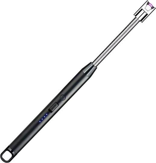 Brichetă Electric cu Flacără de Tip Plasma în culoarea Negru