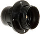 Kontakt-Simon Stromstecker mit Steckdosenbuchse E27 in Schwarz Farbe Set 1Stück TOF-27012TXX-010