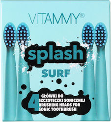 Vitammy Splash Th1811-4 Surf Toothbrush Set 4 Refills Blue