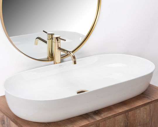 Rea Cleo Countertop Sink Ceramic 40x41cm White