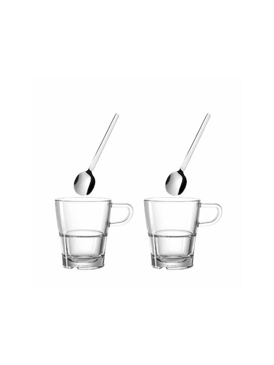 Leonardo Set of Glasses Coffee/Freddo made of Glass 250ml 2pcs
