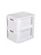 Homeplast Drawers Plastic in White Color 3 Slots 33x26x34.5cm