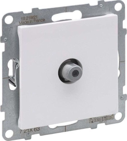 Legrand TV- und Satellitenbuchse Terminal in Weiß Farbe 721163