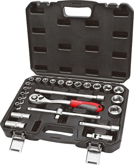 Proline Ratschen- & Steckschlüssel-Sets 1\2" 25Stück