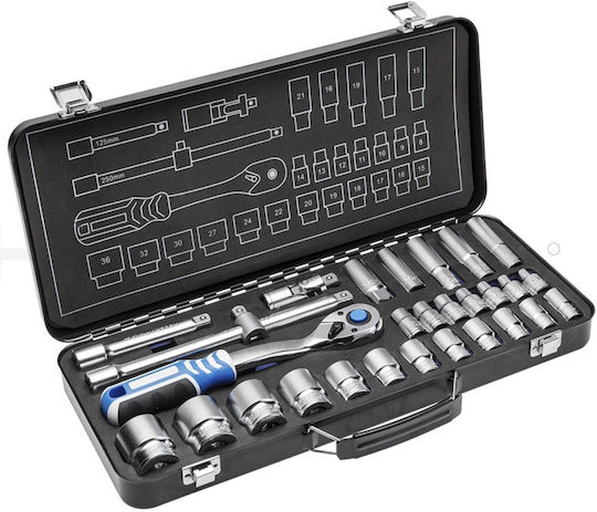 Högert Technik Καστάνια με Καρυδάκια 1\2" 29τμχ