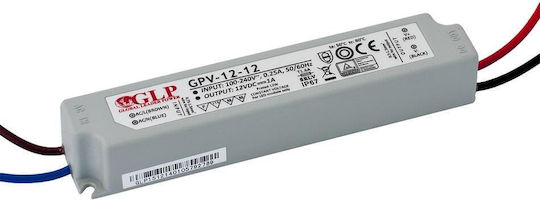 Premium Lux 2 Τροφοδοτικό LED Στεγανό IP67 Ισχύος 12W με Τάση Εξόδου 12V