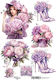 Maja's Memories Hârtie de orez Decoupage Purple