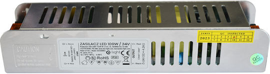 Viokef Τροφοδοτικό LED IP20 Ισχύος 100W με Τάση Εξόδου 24V