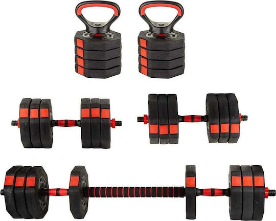 Eb Fit Set De Gantere Cu Set De Gantere Greutate Totală 20kg Cu Stand