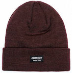 Emerson Beanie Unisex Σκούφος Πλεκτός σε Μπορντ...