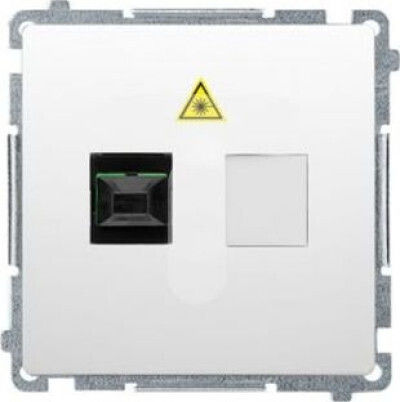 Kontakt-Simon Μονή Πρίζα Δικτύου RJ45 με Πλαίσιο σε Λευκό Χρώμα BMGS1.01/11