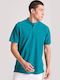 Short Sleeve Teal Mel Blouse
