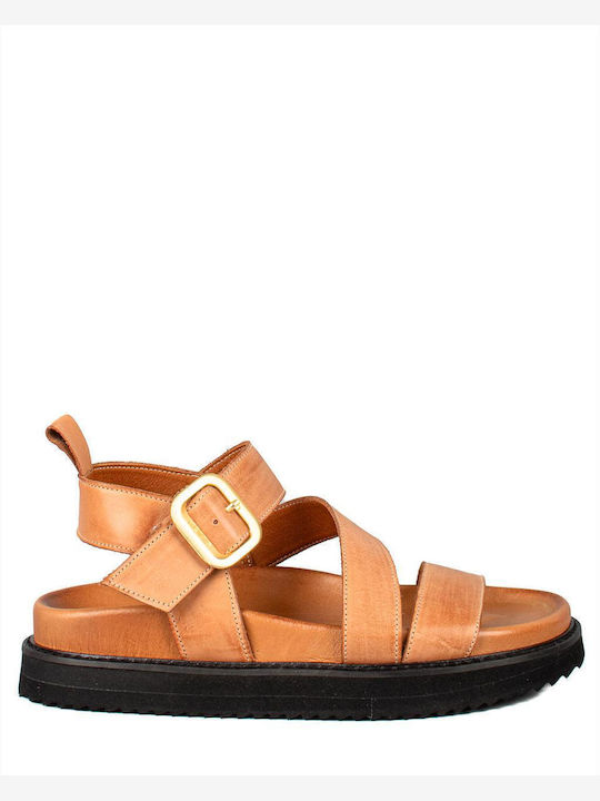 Sandale casual damă Flatforme în Culoare Maro