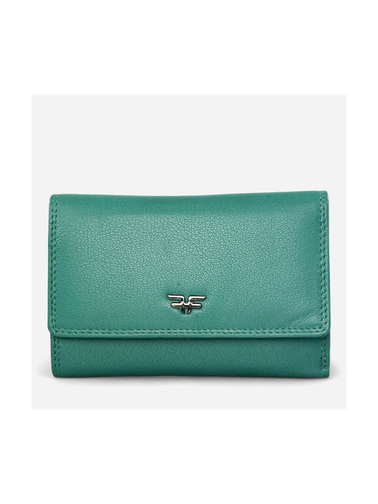 Forest Large Leather Women's Wallet Green