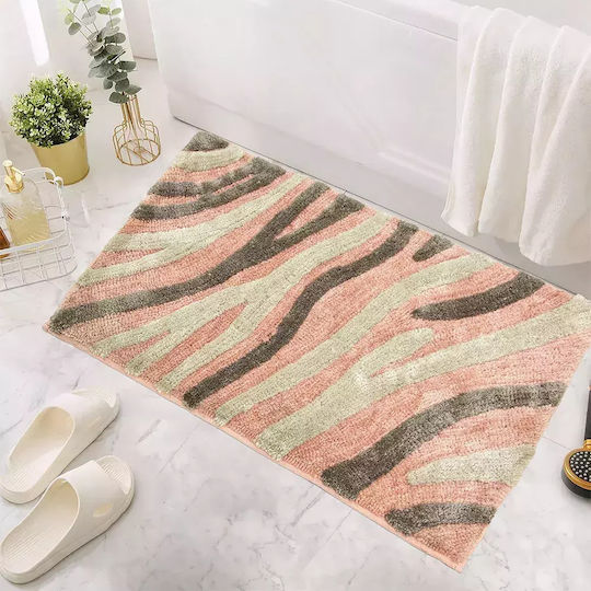 Lino Home Бански килим Правоъгълена Canard 2500000780 Старо розово 50x80бр