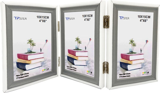Tpster Мулти Дървена Рамка За 3 Снимки