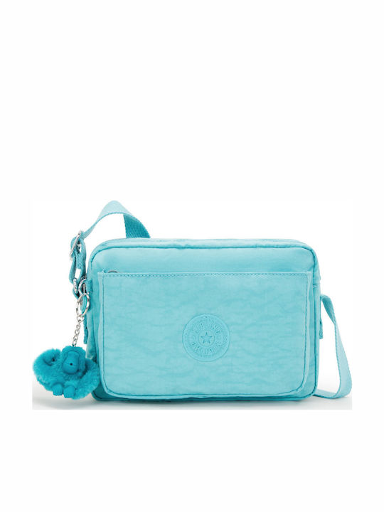 Kipling Abanu M Дамска Чанта През Рамо Тюркоазена