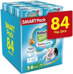 Babylino Swim Diapers Swimpants Sensitive 1+1 No. 5+ for 14+ kgkg 84pcs