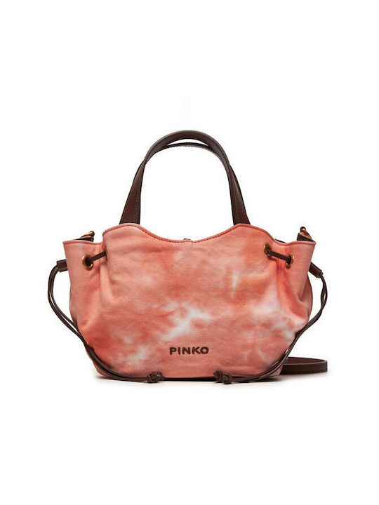 Pinko Γυναικεία Τσάντα Shopper Ώμου Πορτοκαλί