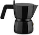 Alessi Moka Μπρίκι Espresso 6cups Μαύρο