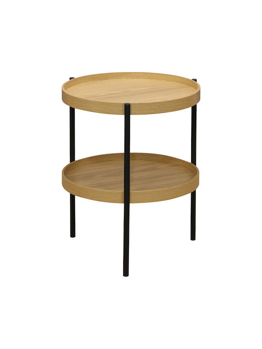 Round Side Table Portogie Beige L40xW40xH50cm