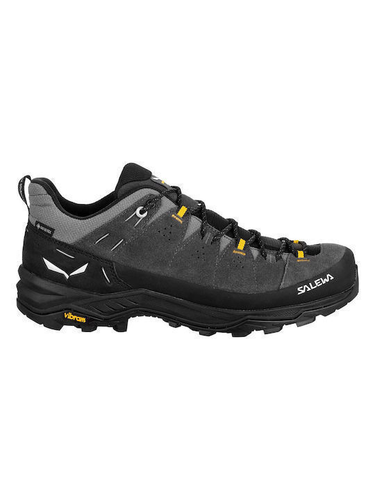 Salewa Men's Hiking Shoes Waterproof with Gore-Tex Membrane Black