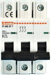 Lovato Electric Автоматичен Прекъсвач 20Спецификация Триполюсен AC P1MB3PT20 Lovato Electric Автоматичен Прекъсвач 20Спецификация Триполюсен AC P1MB3PT20