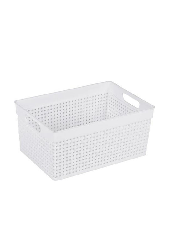 Homeplast Storage Basket Rattan White 8lt 1pcs